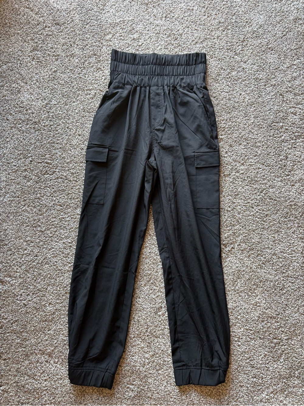 HYFVE Black High-Waist Cargo Joggers